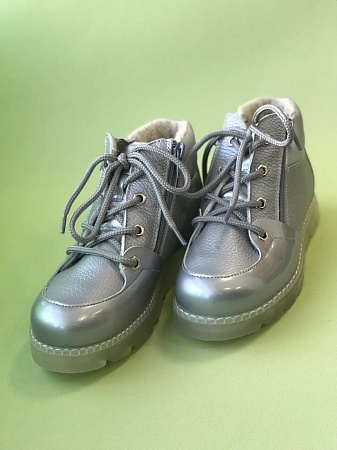 Ботинки Тапибу 23008-серебро(31-35)