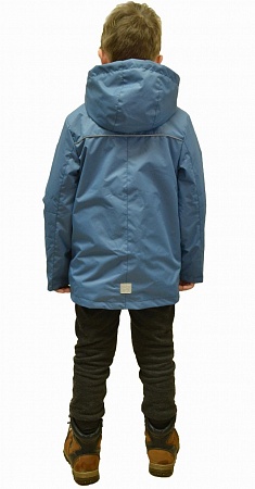 Куртка для мальчика Эврика М-793 серо-голубой