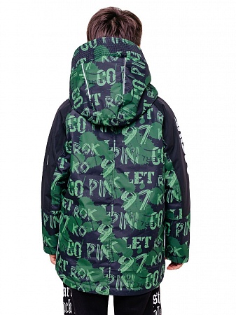 Куртка-парка для мальчика Батик "Уилл" зеленый