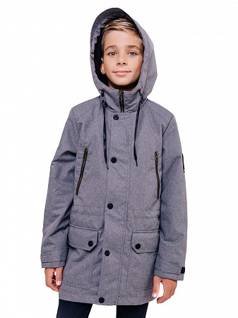 Куртка для мальчика Батик "Том" серый меланж